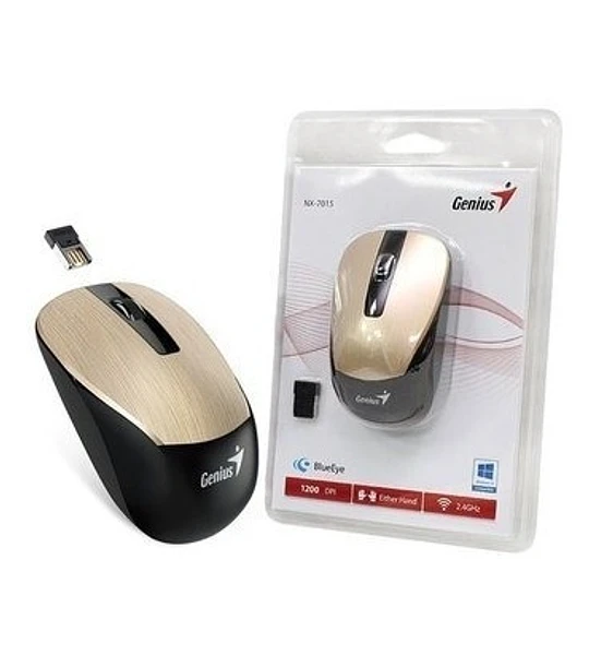 Mouse GENIUS Nx 7015 Inalámbrico COLOR Dorado